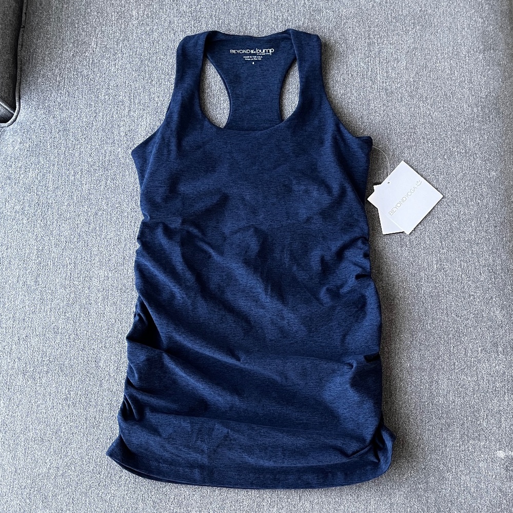 Beyond Yoga Spacedye Bases Covered Maternity Racerback Tank - Nocturnal Navy S
